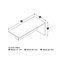 Bestar Pro-Linea 72W Return Table, Bark Grey 120810-1147 - alternate 3